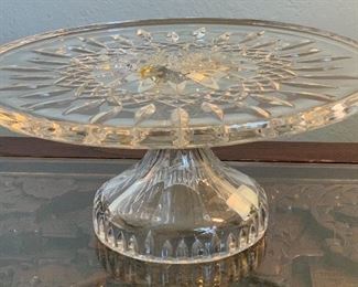 Waterford Lismore 11in Cake Stand/Plate	5in H x 11in Diameter	