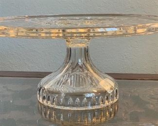 Waterford Lismore 11in Cake Stand/Plate	5in H x 11in Diameter	