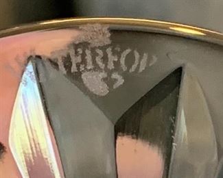 4pc Waterford Crystal Footed Juice Glasses	4in H x 2.5in Diameter