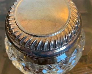 Waterford Crystal Glenmede Vanity / Dresser Jar John Connolly Signed	3.24in H x 3.75in Diameter	