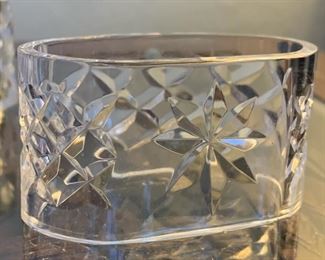 8pc Waterford Crystal ALANA OVAL NAPKIN RINGS	1.5x2.75x1.5	