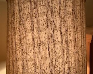 Vintage Smoked Grey Glass Vase lamp	48in H x 21in Diameter	