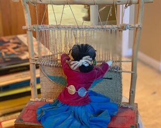 #1 Navajo Rug Weaver Doll Kachina	12x11x6in	HxWxD