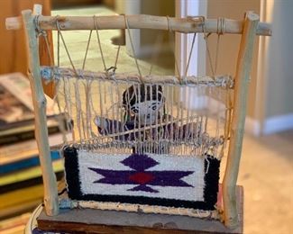 #2 Navajo Rug Weaver Doll Kachina	12x11x6in	HxWxD