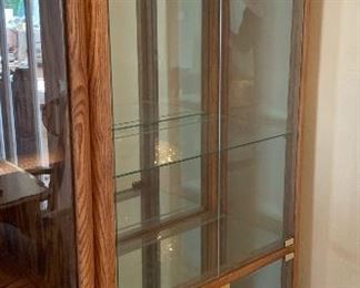 Oak & Glass 4 Piece Display Shelf/Sideboard	76x115x16in	HxWxD