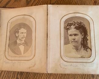 1800s Photo Album Portraits	5.75x4.75x3in	HxWxD