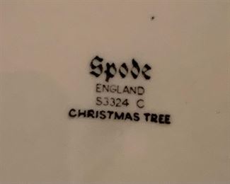 40 pc Spode Christmas Tree Set		