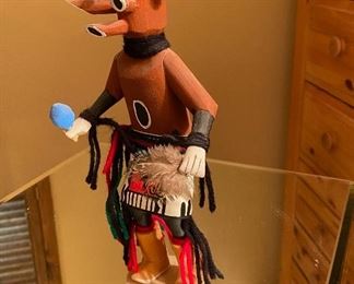 Kachina Doll Mud Head Signed B.R	10in tall	