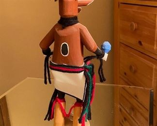 Kachina Doll Mud Head Signed B.R	10in tall	