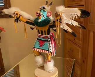 Kachina Doll Eagle Dancer signed Virginia Bengay	14in tall	