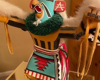 Kachina Doll Eagle Dancer signed Virginia Bengay	14in tall	
