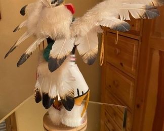 Kachina Doll Eagle Dancer signed Virginia Bengay	14in tall	