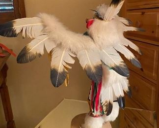 Kachina Doll Eagle Dancer signed Virginia Bengay	14in tall	