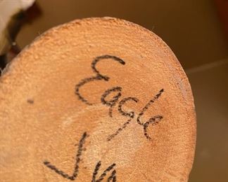 Kachina Doll Eagle Dancer Signed J. Yaz	11in tall	