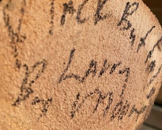 Kachina Doll Black Buffalo Signed Larry Monroe	10in tall	