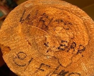 Kachina Doll White Bear Signed El Fulargo	14.5in tall	