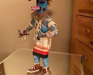 Kachina Doll Signed	11in tall	