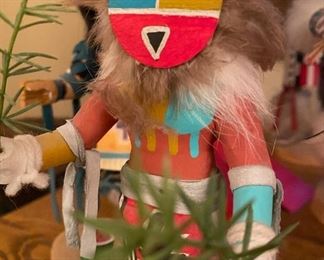 Kachina Doll Sun Dancer Signed C.Lee	7in tall	