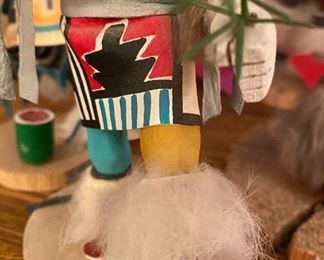 Kachina Doll Sun Dancer Signed C.Lee	7in tall	
