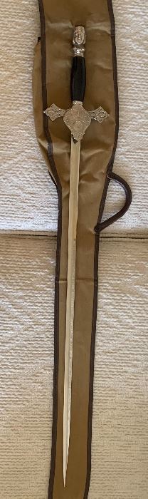 Vintage TC Gleason Sword Knights of Columbus	40.5in Long	