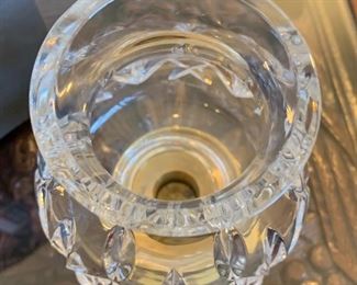 Waterford Crystal & Brass Belmont Hurricane John Connolly	7.5in H x 4in Diameter	