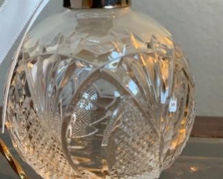 Waterford Crystal Christmas Ornament Ball	3in Diameter	