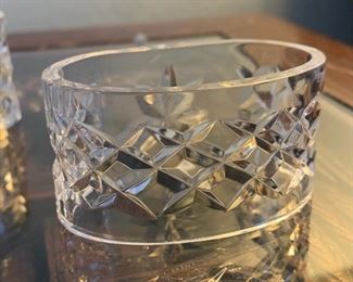 8pc Waterford Crystal ALANA OVAL NAPKIN RINGS	1.5x2.75x1.5	