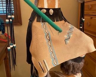 Navajo Kachina Doll Owl Signed Virginia Begay	33in tall	
