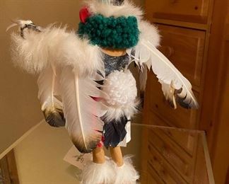 Kachina Doll Eagle Dancer Signed J. Yaz	11in tall	
