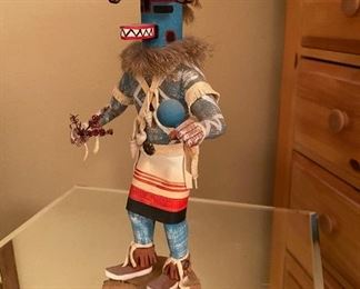 Kachina Doll Signed	11in tall	
