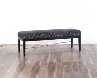 Cadet Blue Pattern Stretcher Base Boudoir Bench