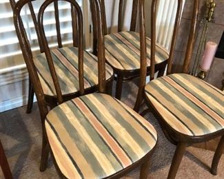 Antique bent wood chairs by Thonet-circa 1920's.