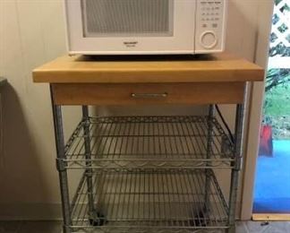 Microwave and Stand