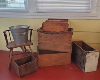 Vintage Produce Crates More
