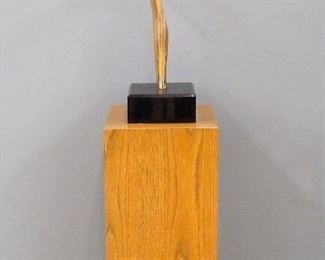 Antonio Grediaga Kieff, Spanish/Canadian, born 1933.  Abstract sculpture in polished Bronze on a Black stone base.  Signed and annotated "Kieff  E/A  1972".  Slight surface wear.  22" high plus the 7 x 7 x 3" high base.  ESTIMATE $2,000-3,000  Purchased Randall Galleries, 823 Madison Avenue, NYC in 1977 and includes a brochure from that show.
