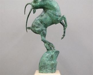 Marshall Fredericks "Leaping Gazelle" Bronze sculpture