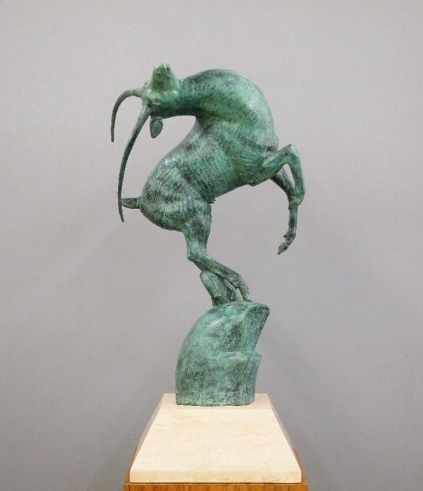Marshall Fredericks "Leaping Gazelle" Bronze sculpture