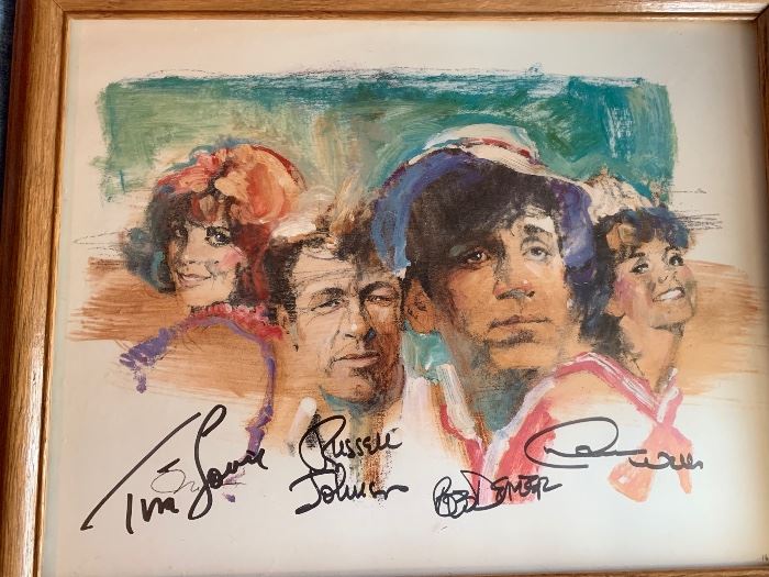 Cast Of Gilligans Island Signed and Numbered Print 