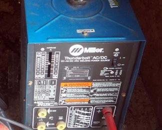 Miller Thunderbolt AC/DC Arc Welder With Welding Hood And Leather Welding Gloves