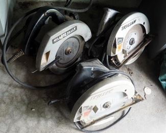 Skil Saw 7.25" Circular Saws And Millers Falls Circular Saw, Qty 3 Total