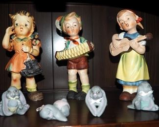 Wales 8 in Ceramic Figurines QTY. 2, Ceramic Bunnies And More