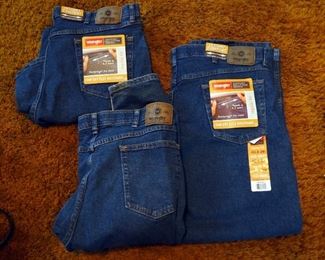 Mens Wrangler Denim Jeans New And Used, Size 40 x 29, Qty 3