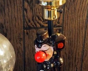 Vintage 19" Drunk Hobo Bar Lamp And Heated Disco Table Lamp