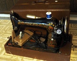 Vintage Singer Mickel's Electric Sewing Machine, In Carrying Case