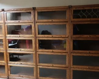 Several Barrister Bookcases