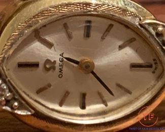 Antique 14K GOLD Omega Women's Watch 