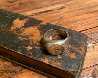 GOLD and SILVER Men's Bullet Ring