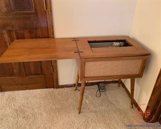 MCM Sewing Cabinet Table