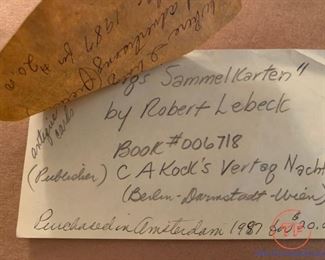 Framed Set of Antique German Victorian Trading Cards