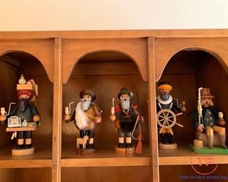 Large Collection of Vintage German Incense Smoker Figurines